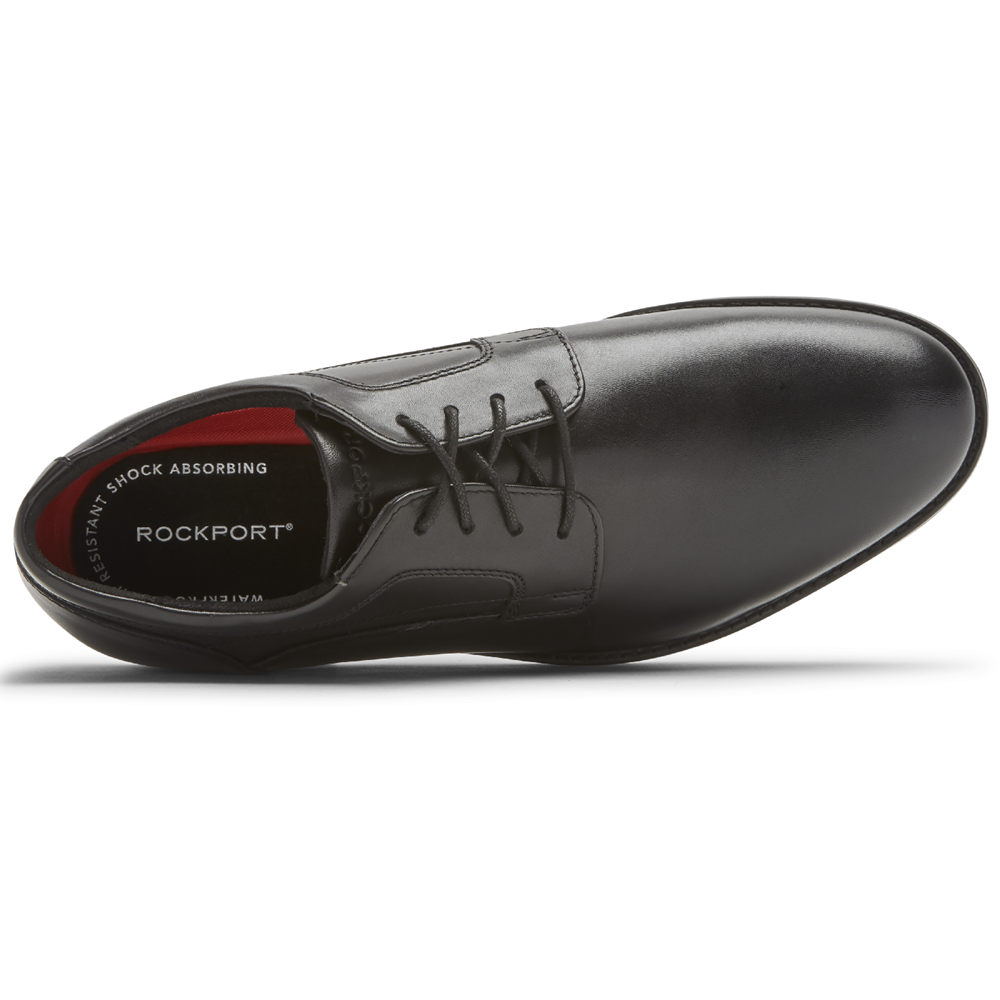 Rockport Oxfords Herr Svarta - Dustyn Plain Toe - YPBJW7291